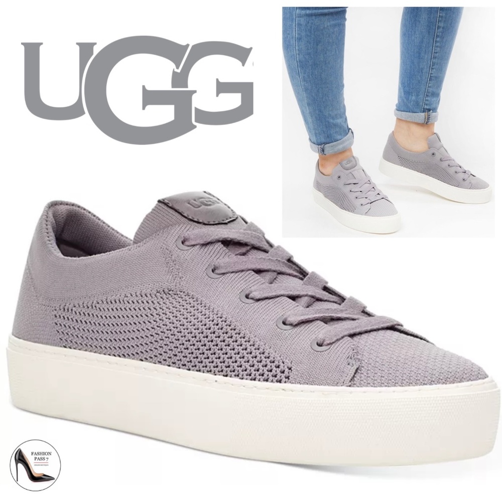 UGG Women's Zilo Knit Soft Amethyst Sneakers Trainers COMFORTABLE FLAT SHOES 8